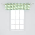 thumbnail image 2 of Ambesonne Abstract Valance Pack of 2, Natural Braids and Chains, 54"X12", Green Pale Green White, 2 of 4