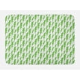 thumbnail image 1 of Botanical Bath Mat, Arugula Roquette Leaf Spinach Style Organic Natural Health Watercolor, Plush Bathroom Decor Mat with Non Slip Backing, 29.5" X 17.5", Fern Green White, by Ambesonne, 1 of 2