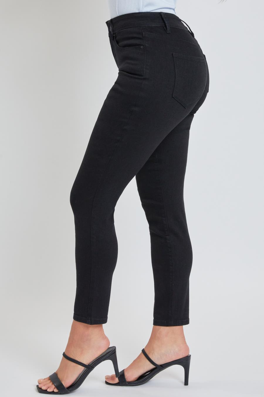 Royalty For Me Women's Petite Tummy Control High Rise Classic Skinny Jean