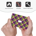thumbnail image 6 of Kll Mardi Gras Plaid Wall Plate,Gloss Finish,Standard Size 1 - 5" X 3", Polycarbonate Thermoplastic,Electric Receptacle Plug Covers, 6 of 8