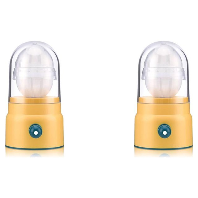Wosthever Extractor de huevos de silicona, mezclador desmontable doméstico, agitador, fabricante de huevos dorados, herramientas de agitación Amarillo 2Conjunto