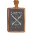 thumbnail image 2 of Personalized Natural Slate Cutting Board, 10 Diffrerent Designs, Custom text Board, Wedding Gifts for the Couple, Housewarming Gift & Kitchen Sign, Mothers Day (Acacia Wood - 01, Design 06), 2 of 12