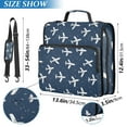 thumbnail image 3 of ALAZA Zipper Binder Vintage Airplane 3 Ring Trapper Keeper File Folder Organizer Bag, 3 of 8