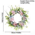 thumbnail image 3 of Front Door Wreath Carrot Standing Wreath Easter Christmas Rattan Venue Decoration Props Wreath Ornaments Easter Wreath Easter Door Wreath Holiday Door Wreath Floral Wreath Decor Spring Wreath, 3 of 4