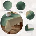 thumbnail image 5 of Deep Green Khaki Ombre Table Cloth Waterproof Tablecloths, Modern Abstract Art Gradient Tablecloth Dining Table Cover for Kitchen Party Tabletop Outdoor, Rectangle Tablecloth 54x108 Inch, 5 of 9