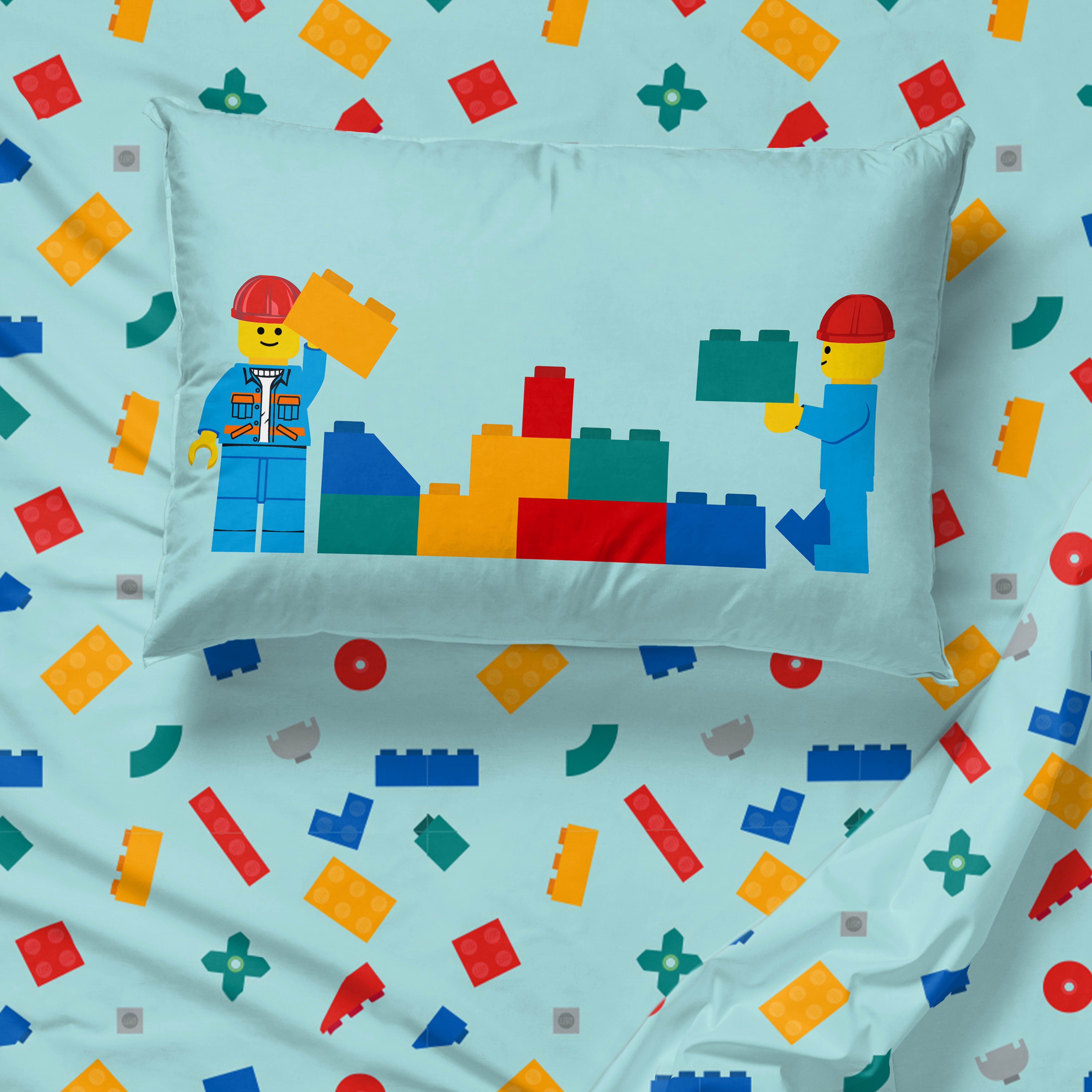 LEGO® Kids 3-Piece Multicolor Bed Sheet Set, Twin