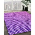 thumbnail image 3 of Ahgly Company Machine Washable Indoor Square Transitional Plum Purple Area Rugs, 6' Square, 3 of 7