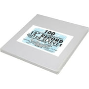 (100) 12" record outer sleeves - premium - 4mil thick