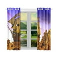 thumbnail image 3 of CADecor Sailboat Print Sail Boat Art Window Treatment Panel Curtains Window Curtain Kitchen Curtain,Two Piece 26x39 Inches, 3 of 4