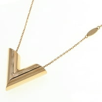 Pre-Owned Louis Vuitton Necklace Essential V MP1465 Gold Metal Pendant Long Women's... (Good)