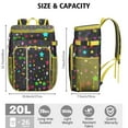 thumbnail image 4 of Abstract Geometric Insulated Backpack Cooler 20L - Leakproof Picnic & Beach Cooler Bag - Pop Art Design with High-Capacity Storage, 4 of 6