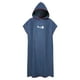 thumbnail image 2 of Poncho cambiador absorbente Vogacara toalla con capucha azul oscuro, 2 of 6
