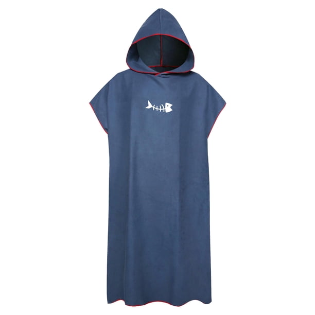Poncho de toalla Minnieouse Unisex de poliéster y microfibra azul oscuro