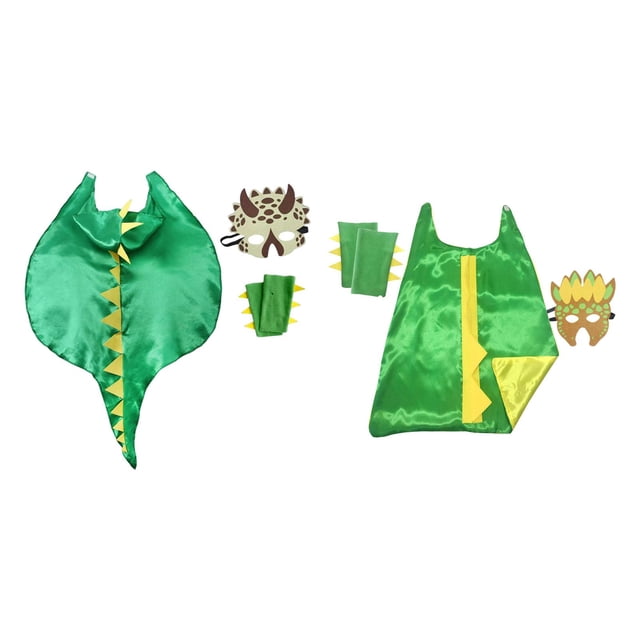 2 Uds., Disfraz Creativo de , Disfraz de Dinosaurio, Juguetes, Accesorios para Fotos para Fiesta de Cumpleaños de Halloween 83cm Verde y 70cm Verde