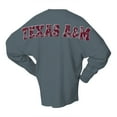 thumbnail image 2 of Unisex Spirit Jersey Gray Texas A&M Aggies Oversized Preppy Long Sleeve T-Shirt, 2 of 3