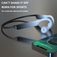 thumbnail image 2 of Auriculares Bluetooth ligeros para deportes y ejercicio, auriculares inalámbricos estéreo con banda para el cuello con cancelación de ruido, auriculares de conducción con gancho para la oreja degrada, 2 of 3