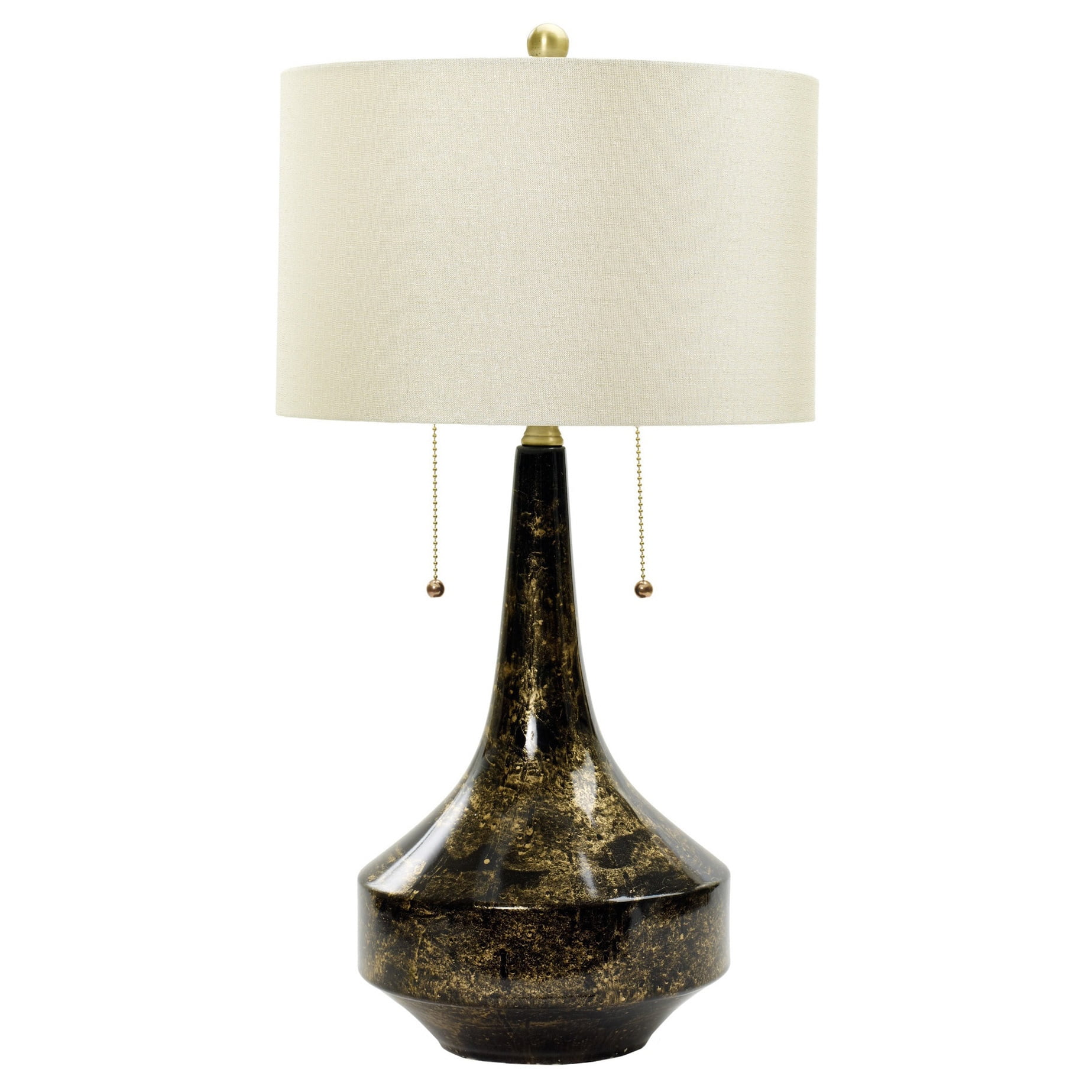 Fangio Lighting S Mr8909flgld 31 Floating Gold On Black Ceramic Table Lamp