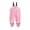 Pink, variant on AUNVITO Kids Waterproof Rain Pants All-Season Lightweight Suspenders Long Overalls for Outdoor Play