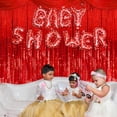 thumbnail image 5 of Red Tinsel Curtain Party Backdrop - Gogcaro Foil Fringe Curtain Lilac Party Streamers for Birthday Girl Princess Bachelorette Euphoria Taylor Themed Party Decorations - 3 Packs, 5 of 7