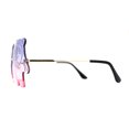 thumbnail image 3 of Child Size Kids Panda Bear Rimless Fun Party Shade Sunglasses Gold Purple Pink, 3 of 4