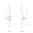 thumbnail image 2 of Regina Andrew 15-1224PN Cobra 2 Light 22" Tall Wall Sconce - Nickel, 2 of 7