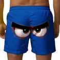 thumbnail image 3 of Pantalones Cortos de Cintura Elástica Divertidos Impresos Pantalones Cortos de Playa Secos Rápidos con Bolsillos, 3 of 5