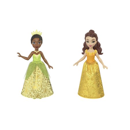 Bundle of 2 | Disney Princess 3.5-inch Small Doll - Tiana & Belle