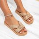 thumbnail image 4 of Chanclas de verano para mujer, sandalias de cuña, tacón bajo, sandalias de plataforma., 4 of 5