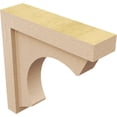 thumbnail image 5 of 3"W x 12"D x 12"H Thin Emerson Rough Cedar Woodgrain TimberThane Corbel, Primed Tan, 5 of 6
