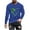 Blue, variant on ZRGHAOYLQ St. Patrick's Day Plus Size T Shirt Mens Big Tall Long Sleeve Crewneck T-shirt Shamrock Love Heart Print Shirt Tops Plus Size Slim Fit Muscle Shirts