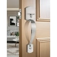 thumbnail image 2 of Front Door Handle and Deadbolt Set  Front Door Lock Set  Oil-Rubbed Bronze  Vintage Lower Half Entry Handleset  Entry Door Handle with Reversible Lever, 2 of 8