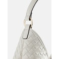 thumbnail image 4 of Scenario Women's Faux Leather Woven Hobo Shoulder Bag, Mother of Pearl, 4 of 5