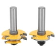 thumbnail image 5 of T Shape Rail and Stile Router Bit 1/2in Shank 3 Teeth Milling Cutter Woodworking Slotting Tool, 5 of 5