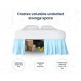 thumbnail image 3 of HNB Store Ruffled Bed Skirt Easy Fit 16" inch Drop | Microfiber Made | Olympic Queen | Light Blue, 3 of 7