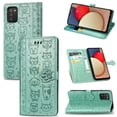 thumbnail image 1 of Funda Cartera FOXDOCK para Samsung Galaxy A02S , Flip PU con Relieve de Gatos y Perros, Tarjetero y Soporte, 1 of 6