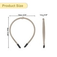 thumbnail image 6 of Unique Bargains Thin Headbands for Women Leather Head Bands for Women's Hair Fashion Hair Accessories for Women Khaki, 6 of 7