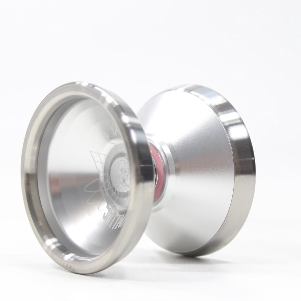 C3yoyodesign Satinav Yo-Yo - Bi-Metal - Titanium Ring - Leo Chan Matsumoto Signature YoYo (Silver)