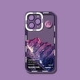 thumbnail image 3 of Funda de teléfono con paisaje Natural para iPhone, carcasa a prueba de golpes, color púrpura, azul, atardecer, nieve, montaña, 14, 13, 12, 11 Pro Max, XR, X, XS, 3 of 4