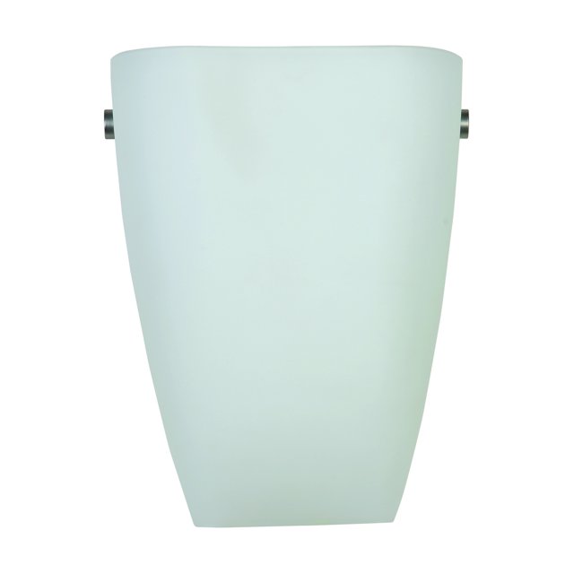 Access Lighting Elementary LED Wall Sconce Brushed Steel Opal Glass Damp Rated