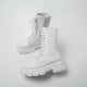 thumbnail image 4 of Botas de media caña con cordones y cremallera para Mujer, botines deportivos con tacón de plataforma, estilo Chelsea, a la moda, para otoño e invierno, novedad, 4 of 4