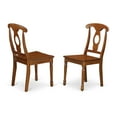 thumbnail image 2 of East West Furniture Milan 7-piece Dining Table and Chair Set in Saddle Brown, 2 of 3