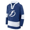 thumbnail image 2 of Men's Fanatics  Blue Tampa Bay Lightning Inside Line Fleece Pullover Hoodie, 2 of 3