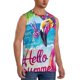 thumbnail image 2 of Balery Tropical Flamingo Summer Camisetas sin mangas para hombre, absorbe la humedad y protege contra el mal olor.-XX-Large, 2 of 7