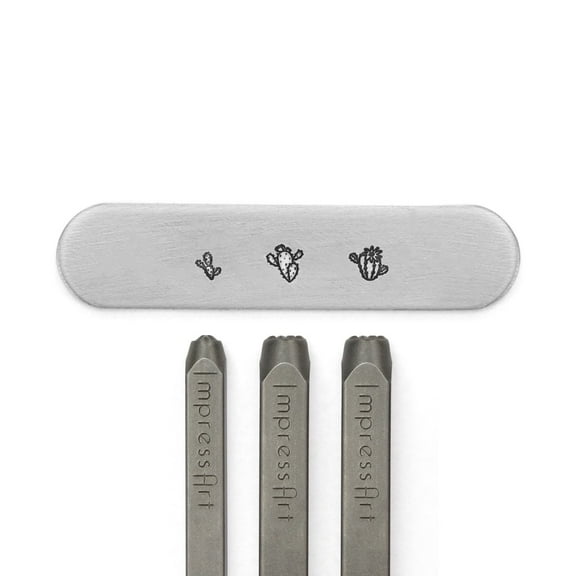 Cactus Metal Design Stamp Pack - Signature Stamps for Hard and Soft Metals