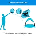 thumbnail image 2 of WolfWise UPF 50+ Easy Pop Up 2-3 Person Beach Tent Sport Umbrella Instant Sun Shelter Tent Sun Shade Canopy, Dark Shelter-Blue, 2 of 8