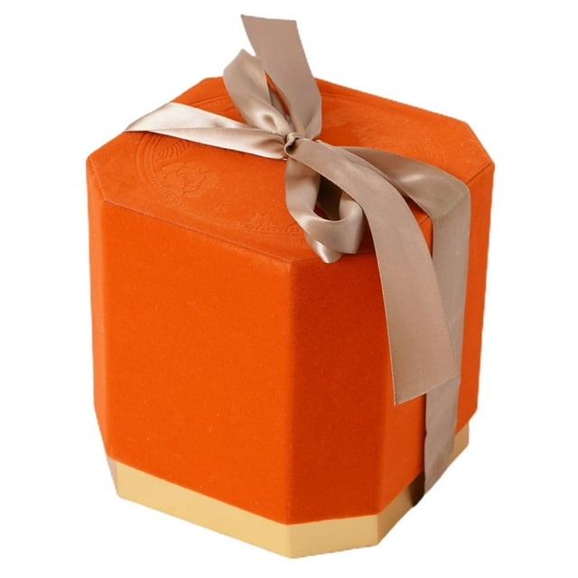 Gift Box Simple Nordic with Lid Beautiful Gift Box with Ribbon Birthday Party
