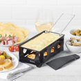 thumbnail image 2 of Starfrit Ensemble À Raclette, Plateau Antiadhésif En Acier Carbone, Poignée Repliable, 4 Bougies Chauffe-Plat, Grattoir, Facile À Nettoyer, Noir, 2 of 7