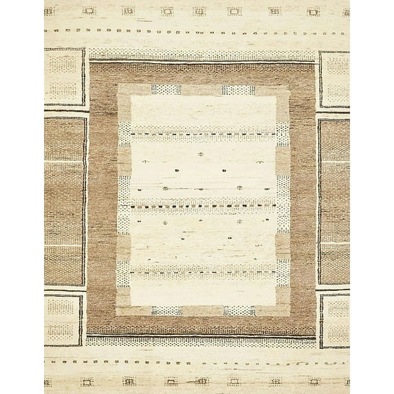 Ahgly Company Machine Washable Indoor Rectangle Abstract Fall Leaf Brown Green Area Rugs, 2' x 5'