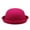 Hot Pink, variant on Faux Wool Rolled Brim Dome Hat Classic Dress Costume Hat for Men Women Autumn Winter Party Performance