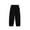 Black, variant on Summer Casual Pants for Girls Soft Elastic Waist Bloomer Pants Lightweight Solid Color Pants